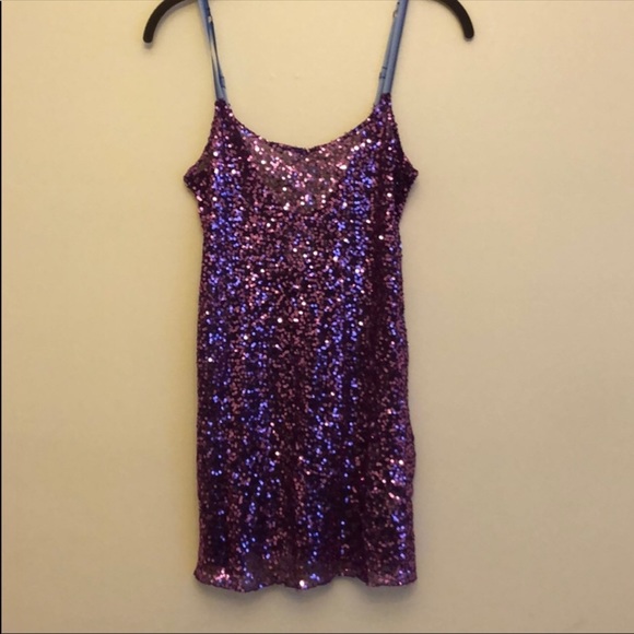 strapless open back dress Rozario Blue & Purple Strapless Midi Dress – Get That Trend main image 0